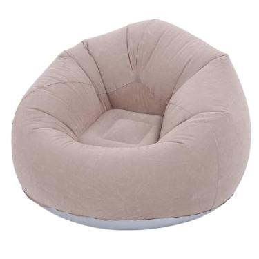 Imagem de Espreguiçadeira Inflável, sofá Espreguiçadeira de Ar Flocado, sofá Inflável Portátil, sofá Inflável, Cadeira Espreguiçadeira Preguiçosa para Sala de Estar, Quarto, Varanda, Sala