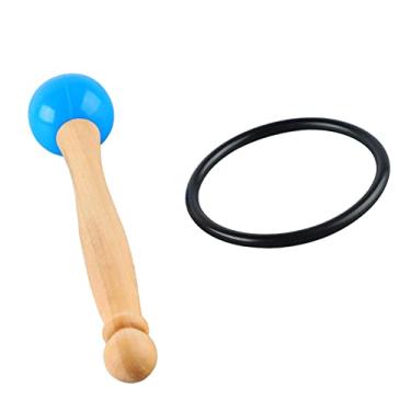 Imagem de Bastão de Percussão Malho de Percussão Tigela de Cristal Malho de Borracha, Com Bastão de Percussão Fortable Sensação Cristal Tigela Malho Cabeça de Borracha Cabo de Madeira
