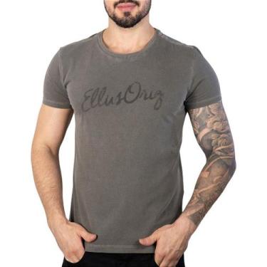 Imagem de Camiseta Ellus Cotton Washed Cinza