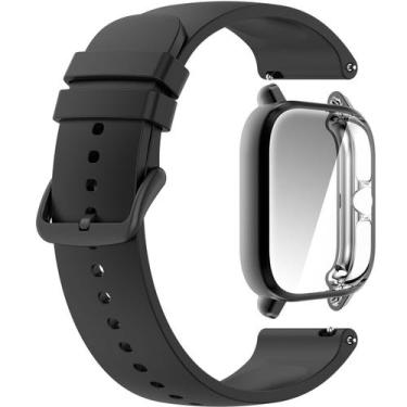 Imagem de Kit Pulseira + Capa Protetora para GTS3 A2035 - Estilo no Pulso, Preta