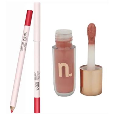 Imagem de Lápis Labial Rubi + Gloss Instant Glow Blessed Nina Makeup