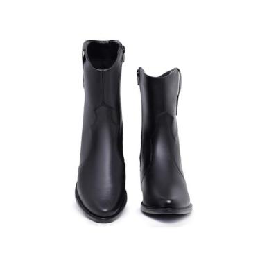 Imagem de Bota Feminina Preta Country Texana Estilosa - Rizzicomercio, Preto, 35