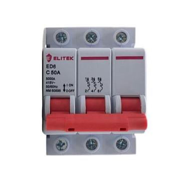 Imagem de Disjuntor Tripolar 50A 63A - Elitek