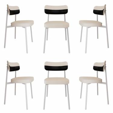 Imagem de Cadeira Alloa Fixa com 4 Pés 50 X 44,7 X 83,8 Cm com 6 Unidade - Metal