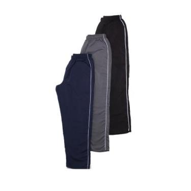 Imagem de 3 Calças Tactel Infantil Escola Esporte  - Ox Silver, 16