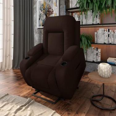 Imagem de Poltrona do Papai Reclinável Sala de Cinema Crihs Elétrica Lift Elevaç