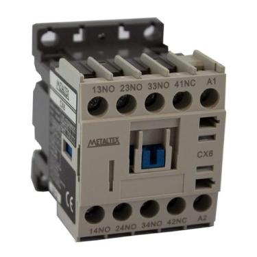Imagem de Contator AuxÍliar 220Vca Metaltex, Cinza