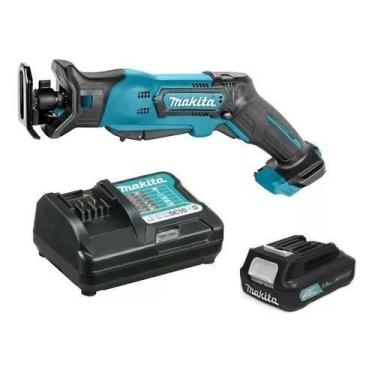 Imagem de Serra Sabre A Bateria 12v Jr103 Makita Com Carregador E Bateria, Bivol