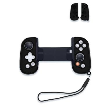 Imagem de Capa de silicone para controle de jogos Backbone One, capa protetora à prova de quedas, à prova de choque, antiderrapante, anticolisão, preta