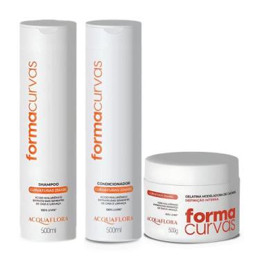 Imagem de Kit Acquaflora Forma Curvas Com 3 Gel Modelador