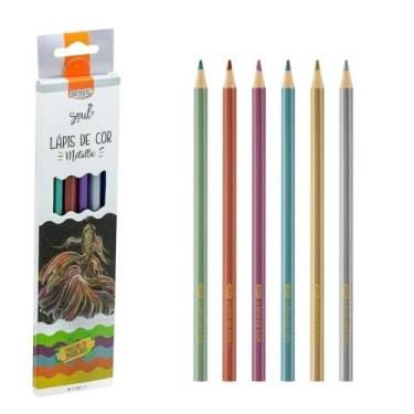 Imagem de Lápis de Cor BRW Pastel, Metalizado, Neon Opções c/ 06, 12 ou 18 Cores