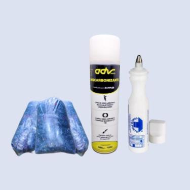 Imagem de Estopa de Mista Azul 2Kg, Marcador Industrial  & Descarbonizante Advan