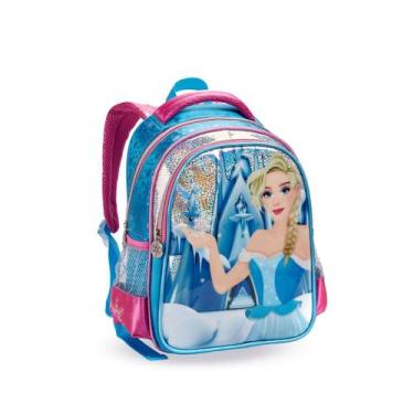 Imagem de Mochila Costas Creche Princesa Do Gelo Meninas Pré Escola - Denlex