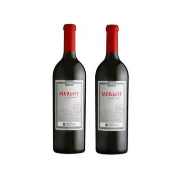 Imagem de Kit 2 Un Vinho Miolo Merlot Terroir 750 ml