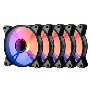 Imagem de Cooler Fan para Gabinete Aigo AR12 Pro ARGB 5 em 1, preto