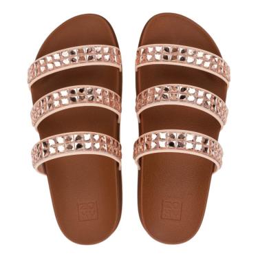 Imagem de Chinelo Feminino Slide Moderno Casual Brilho Cristal Zaxy