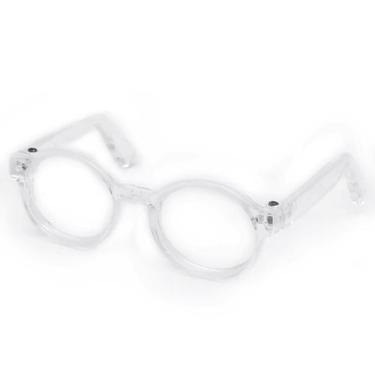 Imagem de Mini Óculos para Amigurumi Redondo Transparente Pequeno - CÍRCULO