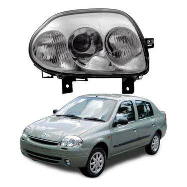 Imagem de Farol Dianteiro Esquerdo Clio Sedan 1.6 1999 A 2002 - Depo