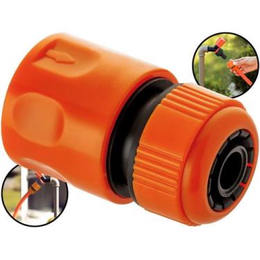 Imagem de Engate Rápido Adaptador Conector De Mangueira Jardim Passagem Livre 1/