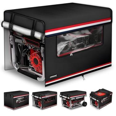 Imagem de WOGUINC Tampa Do Gerador Em Funcionamento. À Prova D'Água Resistente. Janela Frontal Transparente Que Pode Ser Aberta. Tamanho Universal De 32" C×24" L×24" A. Durável E Resistente A Rasgos. Preto.