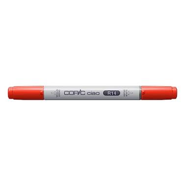 Imagem de COPIC Marcador CIAO Ponta Dupla Redonda e Chanfrada, Cor R14 Light Rouge, 1 unidade