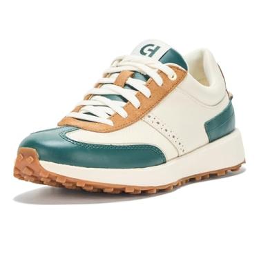 Imagem de Cole Haan Tênis feminino Grand Crosscourt Meadow Runner, Malha marfim/couro/floresta tropical/camurça dourada/marfim, 37