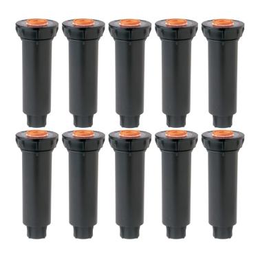 Imagem de Rain Bird Irrigadores Pop-Up Série 1800 – Bocais não incluídos – Irrigador de irrigação modelo RainBird 10 cm 1804 para gramado, quintal, jardim, plantador