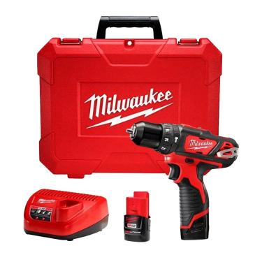 Imagem de Parafusadeira  Furadeira de Impacto 2 Bat Lítio 2AH Bivolt 12V 2408-259 Milwaukee