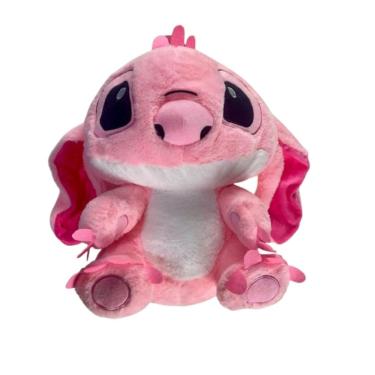 Imagem de Mochila Pelúcia Stitch Lilo Disney 45 Cm Passeio Tecido Lisa