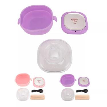 Imagem de Panela Aquecedor Cera Silicone Dobrável 400ml - KIT CERA COMPLETA