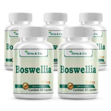 Imagem de Boswellia Serrata (Olíbano) Em Cápsulas De 500Mg Kit 5 Potes