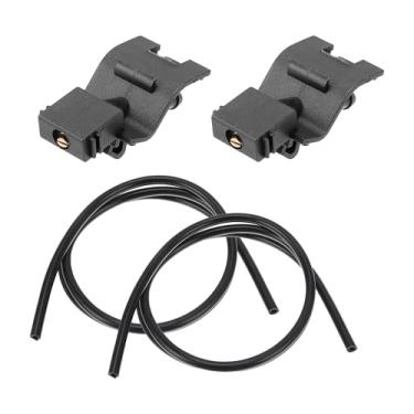 Imagem de A ABSOPRO Kit de bocal de arruela de para-brisa para Toyota 4Runner 2010-2017 Bocais de pulverização de para-brisa Limpador Spray Lavadora Jet No.8538130150 2 peças Mangueira de fluido de 1 metro