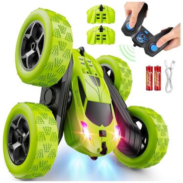 Imagem de Mini Carro de Controle Remoto para Crianças a partir de 6 Anos, Veículo de Acrobacias RC 4x4 com Giro de 360º e Faróis,Presente de