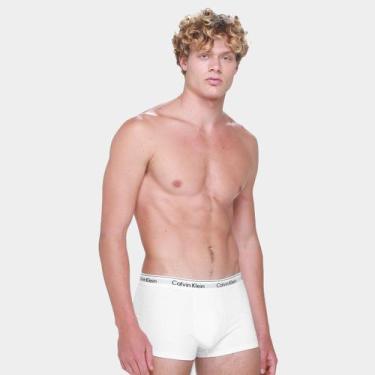 Imagem de Kit Cueca Boxer Calvin Klein 2 Peças, Branco, G