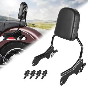 Imagem de AUFER Encosto vertical do passageiro Sissy Bar com kit de ferragens de ancoragem compatível com Softail Low Rider FXLR FXLRS FXLRST Sport Glide FLSB 2018-2024