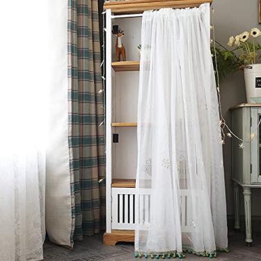 Imagem de Cortina curta cortina de cozinha cortinas de tule de renda, cortinas de porta de quarto, cortinas curtas para janelas pequenas, semi-cortinas para varanda, cortinas de teto anti-pó para é
