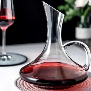 Imagem de Decanter Para Vinhos De Vidro Com Alça 1.5 Litros Wolff