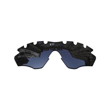 Imagem de Vonxyz Lentes de substituição para óculos de sol Oakley M2 com armação ventilada OO9212 – preto invisível polarizado
