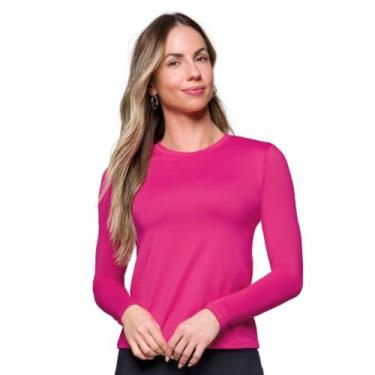 Imagem de Blusa Feminina Com Manga Longa Proteção Uv50+ Selene Moda Praia Piscin