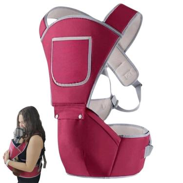 Imagem de Canguru Carregador Bebe Criança Bolso Alça Ajustavel Ergonomica Acolchoada Passeio Viagem Macio Resistente Praticidade Segurança