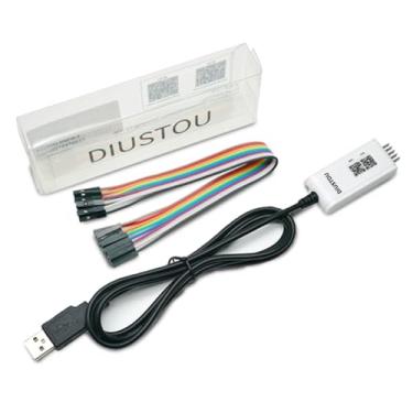 Imagem de diustou CH340 USB A para TTL módulo conversor adaptador serial USB para uart placa de deslizamento serial 3,3/5V modelo de migração de saída de nível STC Download do cabo porta serial (macho com capa,