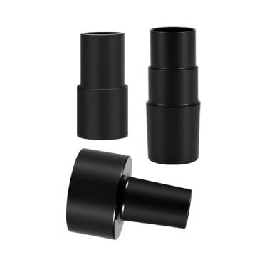 Imagem de Kit adaptador universal de mangueira de aspirador de pó seco e molhado de 3 peças - Converte 6,5 cm a 3,5 cm, 3,5 cm a 3,5 cm a 3,5 cm a 3,5 cm, acessórios redutores de 3,5 a 3,5 cm