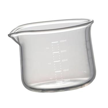 Imagem de IEUDNS Jarra para espuma com boca em V para máquina de café expresso, acessórios para despejar café, caneca de vidro medidora para cafeteria