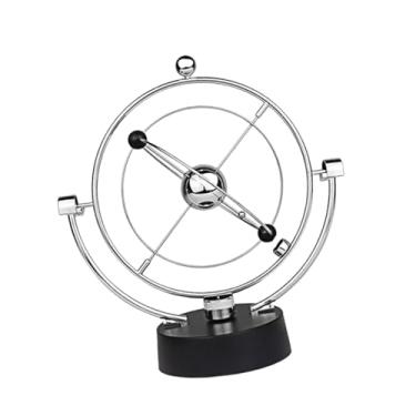 Imagem de Ｂｅｓｇａ Brinquedo de mesa com movimento, decoração, arte, artesanato, bolas de balanço, escultura artesanal, ornamento para quarto, peça central, entusiastas, Base Preta