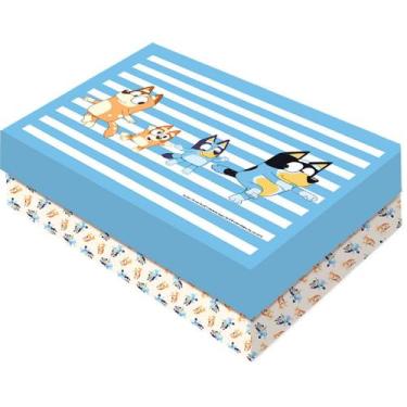 Imagem de Caixa para Presente Retangular G - Bluey - 1 unidade - Festcolor - Riz