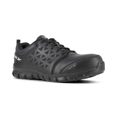 Imagem de Reebok Men's Grey Sublite Cushion Work Boot Alloy Toe Black 11.5 D