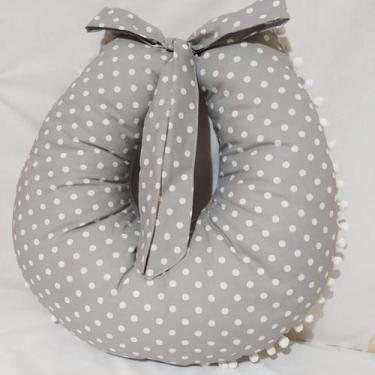 Imagem de Almofada Amamentação para Bebê 100% Algodão - Mãe e Filho Enxovais, Po