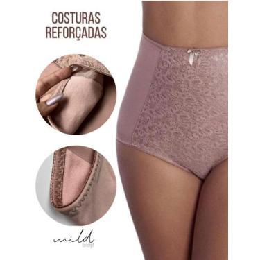 Imagem de Calcinha P/ Senhoras Calçola Grande em Tecido Cetinete Feminino Curve 