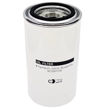 Imagem de Filtro de óleo FL2051S compatível com Ford F250 F350 F450 F550 F650 F750 6.7L Powerstroke Diesel Substituição do motor BC3Z-6731-B BC3Q-6714-CA