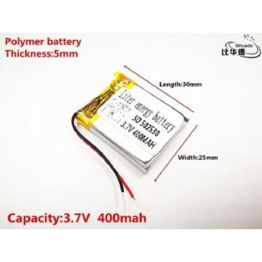 Imagem de Bateria  5mm X 25mm X 30mm 400mah  3.7v 2 Fios Cr - - bgb